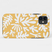 Coques Case-Mate iPhone Boho Matisse Botanical Shapes Pattern Yellow (Dos (Horizontal))