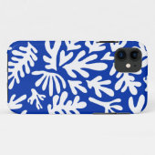 Coques Case-Mate iPhone Boho Matisse Formes Botaniques Motif Bleu (Dos (Horizontal))