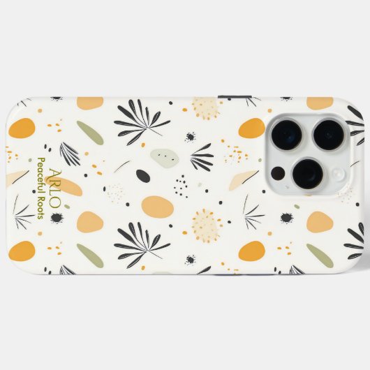Coques Case-Mate iPhone Boho Minimalist Nature Pattern - Abstract Pastel (Verso (horizontal))