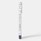 Coques Case-Mate iPhone Boho Moderne Abstrait Boudcloth Marine Personnalis (Verso / Droite)