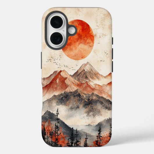 Coques Case-Mate iPhone Boho Mountain Sunrise Téléphone Case (Verso)