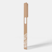 Coques Case-Mate iPhone Boho Neutral Mandala Nom personnalisé (Verso / Droite)