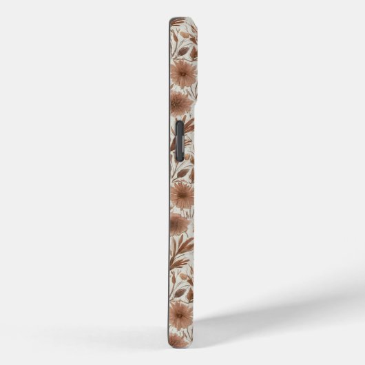 Coques Case-Mate iPhone Boho personnalisé en terre cuite Fleur sauvage flo (Verso / Droite)
