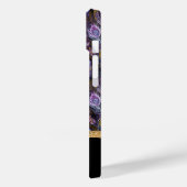 Coques Case-Mate iPhone Boho Purple Peacock Plumes Motif Monogramme (Verso / Gauche)