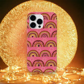 Coques Case-Mate iPhone Boho Rainbows Mystical Eye Rose Gold Design