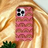 Coques Case-Mate iPhone Boho Rainbows Mystical Eye Rose Gold Design