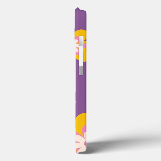 Coques Case-Mate iPhone Boho Retro Fleurs rose Jaune Photo (Verso / Gauche)