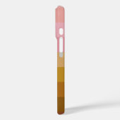 Coques Case-Mate iPhone Boho rose et Terracotta Nom des bandes géométrique (Verso / Gauche)