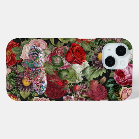 Coques Case-Mate iPhone Boho Roses (Verso (horizontal))