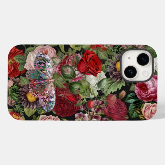 Coques Case-Mate iPhone Boho Roses (Verso (horizontal))