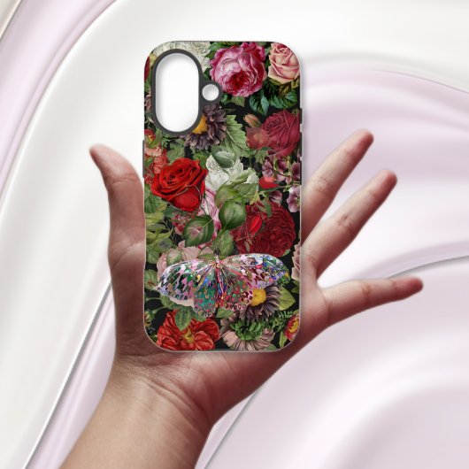 Coques Case-Mate iPhone Boho Roses & papillon