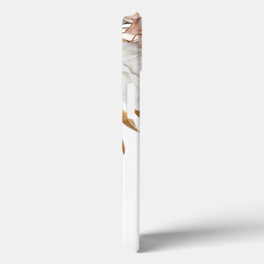 Coques Case-Mate iPhone Boho Rustique Terracotta Florals Monogramme initia (Verso / Droite)