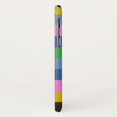 Coques Case-Mate iPhone Boho Stripe Nom personnalisé (Dos/Gauche)