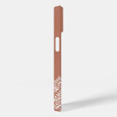 Coques Case-Mate iPhone Boho Terracotta Mandala Nom personnalisé (Verso / Droite)