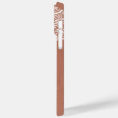 Coques Case-Mate iPhone Boho Terracotta Mandala Nom personnalisé (Verso / Gauche)