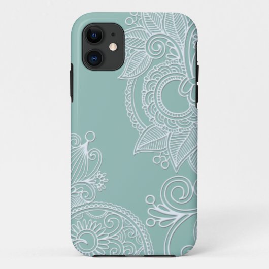Coques Case-Mate iPhone Boho Turquoise Paisley (Dos)
