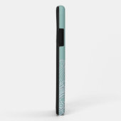 Coques Case-Mate iPhone Boho Turquoise Paisley (Dos/Droite)