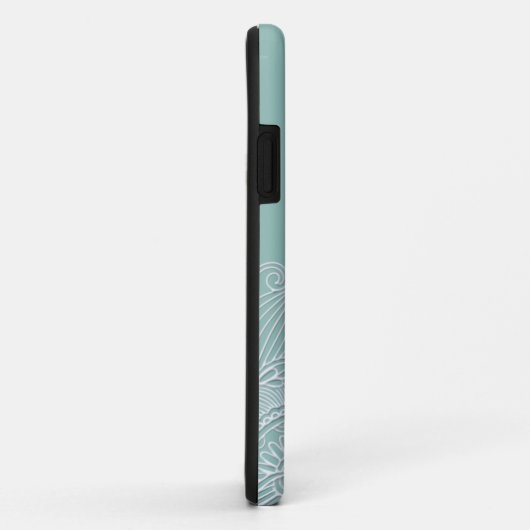 Coques Case-Mate iPhone Boho Turquoise Paisley (Dos/Droite)