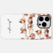Coques Case-Mate iPhone Boho Watercolor Fall quitte iPhone (Verso (horizontal))