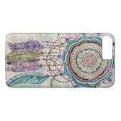 Coques Case-Mate iPhone Boho Watercolor Mandala Dreamcatcher (Dos (Horizontal))