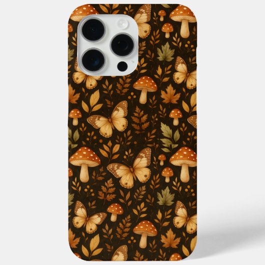 Coques Case-Mate iPhone Boho Woodland Forest Champignons | Couleurs d'auto (Verso)