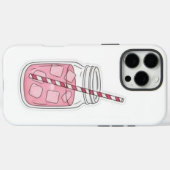 Coques Case-Mate iPhone Boire rose Mason pot Téléphone Case (Verso (horizontal))