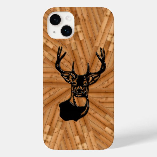 Coques Case-Mate iPhone Bois - 3D Queue blanche Buck Deer (Verso)