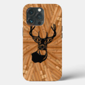 Coques Case-Mate iPhone Bois - 3D Queue blanche Buck Deer (Verso)
