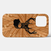 Coques Case-Mate iPhone Bois - 3D Queue blanche Buck Deer (Verso (horizontal))