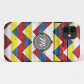 Coques Case-Mate iPhone Bois aztèque chevron zig zag motif #8 (Dos (Horizontal))