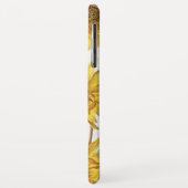 Coques Case-Mate iPhone Bois blanc rustique avec tournesol Monogramme (Dos/Gauche)