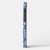 Coques Case-Mate iPhone Bois bleu et blanc renard floral feuille Denim mig (Verso / Gauche)