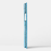 Coques Case-Mate iPhone Bois bleu naturel, arrière - plan texturé. (Verso / Droite)