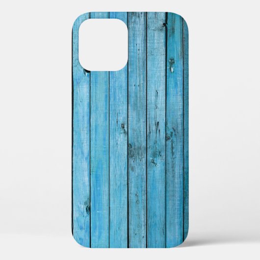 Coques Case-Mate iPhone Bois bleu naturel, arrière - plan texturé. (Verso)