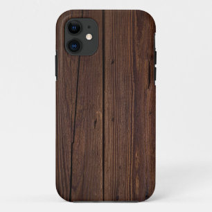Coque Case-Mate Pour iPhone Bois Brown foncé rustique clôture en bois Style 