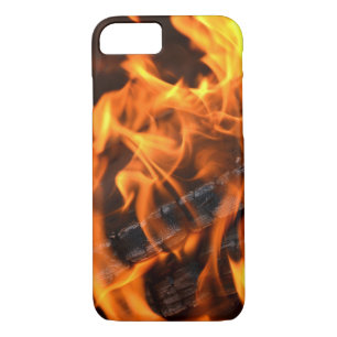 Coque iPhone 8/7 bois brûlé dans le feu de bois