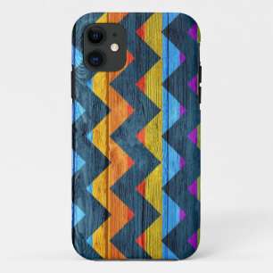 Etui iPhone Case-Mate Bois coloré Chevron Abstrait #3