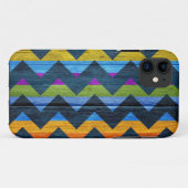 Coques Case-Mate iPhone Bois coloré Chevron Abstrait #4 (Dos (Horizontal))