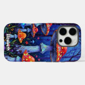 Coques Case-Mate iPhone Bois de champignons vifs (Verso (horizontal))
