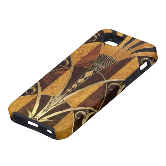 Coques Case-Mate iPhone Bois de noeud d'art déco (Bas)