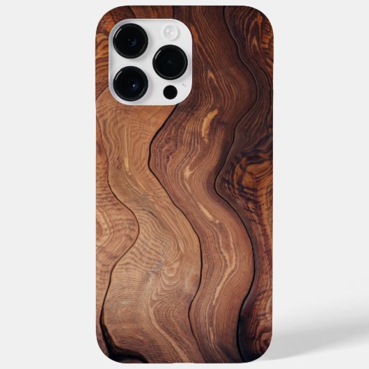 Coques Case-Mate iPhone Bois en mouvement Motif Rustique Naturel Élégant (Verso)