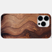 Coques Case-Mate iPhone Bois en mouvement Motif Rustique Naturel Élégant (Verso (horizontal))