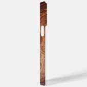 Coques Case-Mate iPhone Bois en mouvement Motif Rustique Naturel Élégant (Verso / Droite)