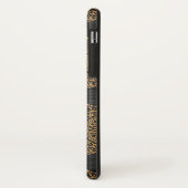 Coques Case-Mate iPhone Bois et motif orné (Dos/Gauche)