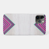 Coques Case-Mate iPhone Bois et rayures lumineuses, conception bohème géom (Dos (Horizontal))