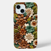Coques Case-Mate iPhone Bois Floral (Verso)