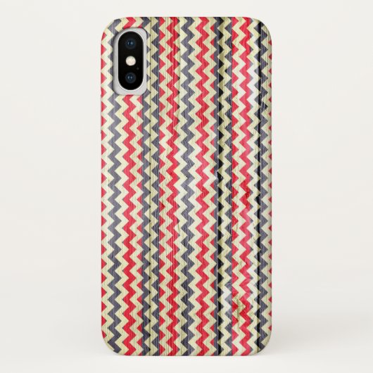 Coques Case-Mate iPhone Bois Motif moderne Chevron (Dos)