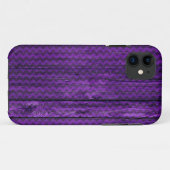Coques Case-Mate iPhone Bois Motif pourpre Chevron (Dos (Horizontal))