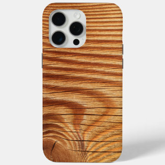 Coque iPhone 15 Pro Max Bois Nature Brown Bois Texture sculptée