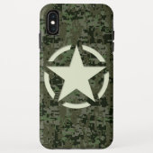 Coques Case-Mate iPhone Bois numérique Star Stencil (Dos)